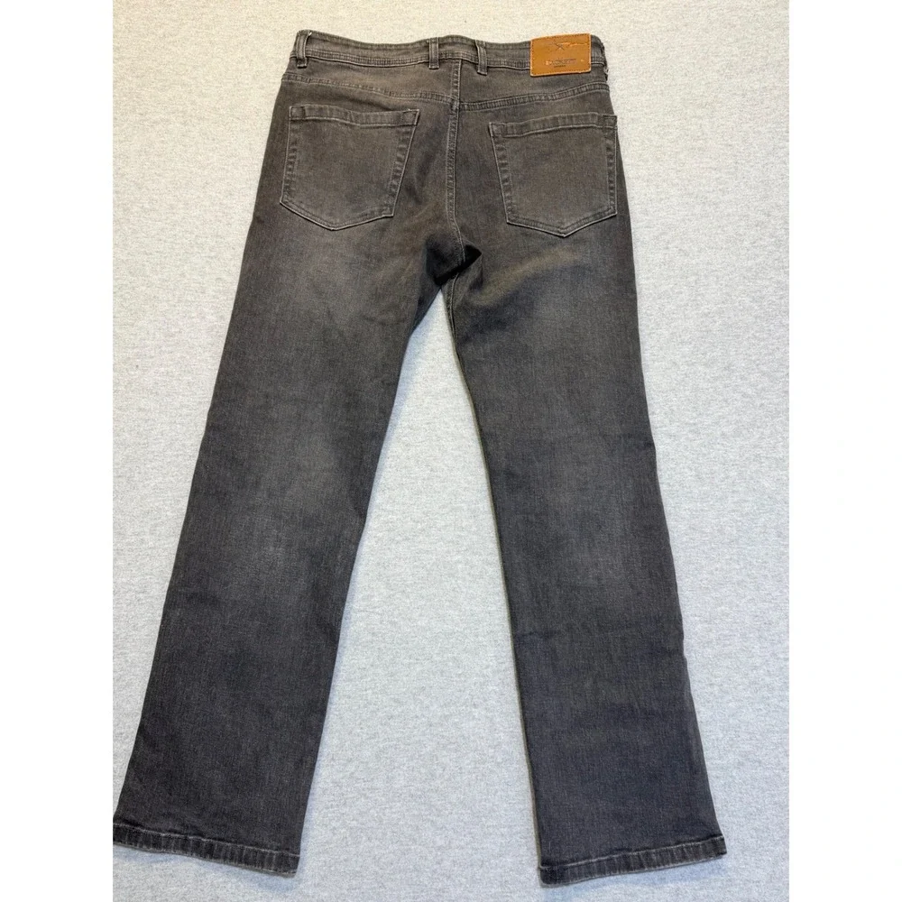 Hackett‎ London Tailored Fit Black Straight Leg Jeans Mens Size 34 Gray Denim